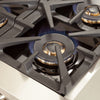 Forno Capriasca 36-Inch Gas Range, Stainless Steel, 6 Brass Burners, 120,000 BTU, Convection Oven, Energy Efficient 