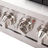 Forno Capriasca 36-Inch Gas Range, Stainless Steel, 6 Brass Burners, 120,000 BTU, Convection Oven, Energy Efficient 