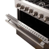 Forno Galiano 36-Inch Freestanding Dual Fuel Range, 6 Burners, Double Convection Ovens 